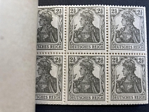 1916 Complete Booklet with stamps of German Empire, Germany, Excellent Condition (Mi. MH 6 A, CV $2,400)