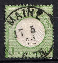 1872 1gr German Empire, Germany (Mi. 7, Canceled, CV $90)