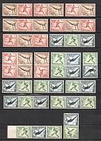 1936 Third Reich, Germany Collection (Se-tenant, CV $340, MNH/MH)
