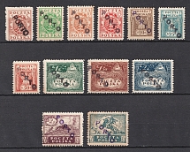 1919 Skrecon, Overprint 'Porto', Postage Due Stamps, Local Issue, Poland