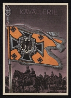 1923-1945 'Cavallery', Propaganda Postcard, Third Reich Nazi Germany