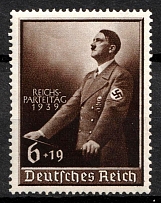 1939 Third Reich, Germany (Mi. 701, Full Set, CV $30, MNH)