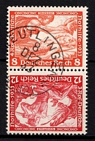 1933 Third Reich, Germany, Wagner, Tete-beche, Zusammendrucke (Mi. SK 20, Canceled, CV $160)