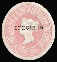 1 Penny, Great Britain, 'Specimen' Overprint