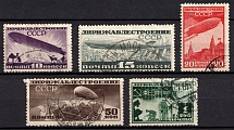 1931 Airship Constructing in USSR, Soviet Union, USSR, Russia (Full Set, Canceled)