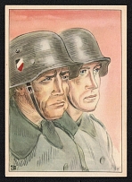 1923-1945 'German Soldier', Propaganda Postcard, Third Reich Nazi Germany