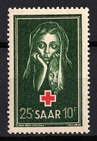 1951 Saar, Germany (Mi. 304, Full Set, CV $30, MNH)