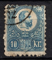 1871 Hungary (Mi. 4 a, Canceled, CV $330)