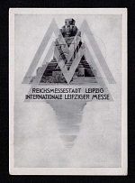 1941 (4 March) International Leipzig Fair, Third Reich Propaganda, Nazi Germany, Postcard (Special Cancellation)