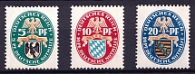1925 Weimar Republic, Germany (Mi. 375 - 377, Full Set, CV $60, MNH)