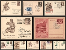 1933-1945 Third Reich Propaganda Nazi Germany Used Postal Stationeries Collection