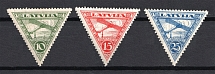 1931 Latvia Airmail (Full Set, CV $30, MH/MNH)