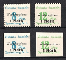 1946 Spremberg (Lower Lusatia), Germany Local Post (Mi. 21 - 22, Unofficial Issue, Full Set)