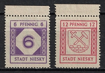 1945 Niesky, Local Post, Germany (Mi. 1 - 2, CV $450)