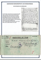 Cover with the censorship handstamp of the POW camp and the German handstamp of the censorship office in Berlin on the front (See Description)