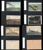 Germany, Fieldpost Sea Post, Stock of Postcards and Covers, Propaganda Cards