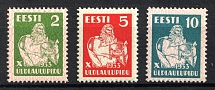 1933 Estonia (Mi. 99 - 101, Full Set, CV $30)