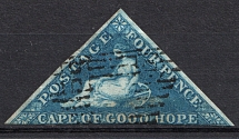 1853-63 4p Cape of Good Hope, British Сolonies (CV $70)