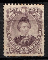 1868 1c Newfoundland, Canada (SG 34, CV $100)