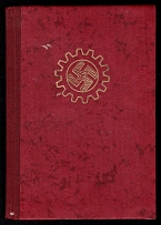 1941 German Labour Front, Membership Book, Nazi Germany (With Revenue Stamps)