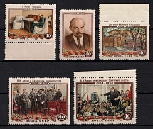 1954 30th Anniversary of the Death of Lenin, Soviet Union, USSR (Full Set, MNH)