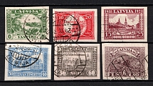 1928 Latvia (Imperforate, Full Set, Canceled, CV $20)
