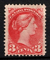 1870-90 3c Canada (SG 84, CV $500)