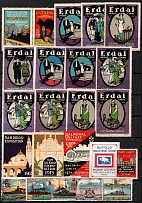 Germany, Fleet, Navy, Ships, Military, Stock of Rare Cinderellas, Non-postal Stamps, Labels, Advertising, Charity, Propaganda (#44)