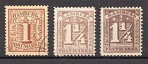 1864-67 Hamburg Germany (no Watermark, MH/Canceled)