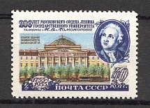 1955 Lomonosov Moscow State University (DOUBLE Print of Pink Color, Print Error)