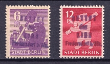 1945 Fredersdorf (Berlin), Germany Local Post (Mi. 69 - 70, Full Set, CV $50, MNH)