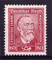 1924 60pf Weimar Republic, Germany (Mi. 362 y, CV $170, MNH)