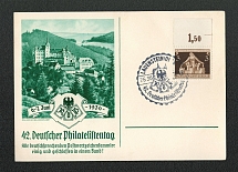 1936 German Philatelist Day with Special postmark Lauenstein