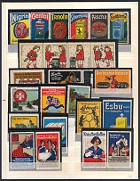 Germany, Stock of Cinderellas, Non-Postal Stamps, Labels, Advertising, Charity, Propaganda (#465)