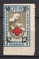 1926 10M/12M Estonia (MISSED Perforation, Print Error, CV $60)