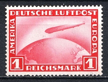 1931 Airmail, Zeppelin, Weimar Republic, Germany (Mi. 455, Full Set, CV $130, MNH)