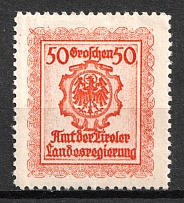 50gr Austria, 'Office of the Tyrol State Government', Local Provisional Issue