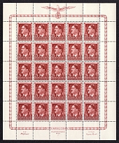 1944 24g+1z General Government, Germany, Full Sheet (Mi. 118, MNH)