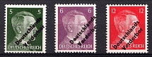 1945 Meissen, Germany Local Post (Mi. 31, 32 b, 34, CV $60, MNH)