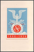 1936 (1June) Czechoslovakia, 'Fifty Years of the Falcon in Liberec', Commemorative Booklet (Cancellations)