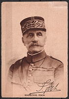 Postcard with Autograph of Ferdinand Foch, French General and Military Theorist, France