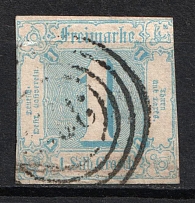 1860 1sgr Thurn and Taxis, German States, Germany (Mi. 15, Used, CV $40)