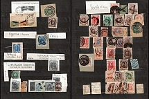Collection of Rare Mute Cancellations, Russian Empire Postmarks