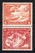 1933 Third Reich, Germany, Wagner, Tete-beche, Zusammendrucke (Mi. SK 20, CV $90)