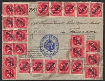 1923 Weimar Republic, Germany, Cover franked with Mi. 78 - 80 (CV $260)