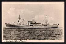 1940 'Submarine Escort Ship Erwin Wassner', Propaganda Postcard, Third Reich Nazi Germany