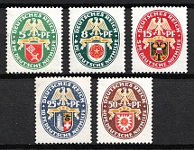 1929 Weimar Republic, Germany (Mi. 430 - 434, Full Set, CV $310, MNH)