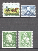 1952 Germany Federal Republic (CV $100, Full Sets, MNH)