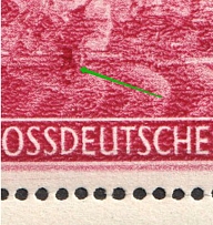 1945 Third Reich, Germany (Mi. 908 X, Mans hand Broken, Print Error, Control Number `10,00`, Full Set, CV $100, MNH)