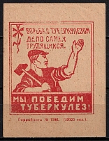'We Will Defeat Tuberculosis!', Russia, Cinderella, Non-Postal